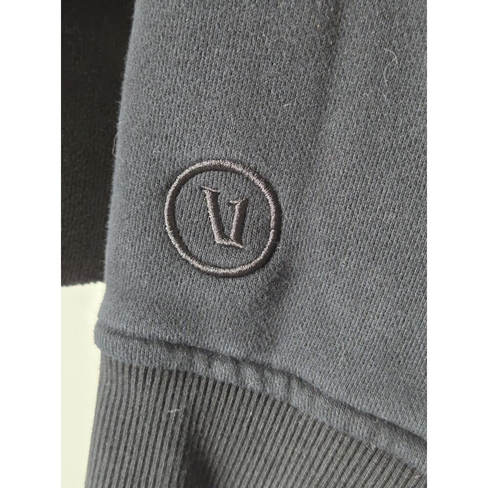 Vuori Sedona Sport Crew Cropped Terry Sweatshirt Women's XS Black Elastic Hem - Picture 5 of 9
